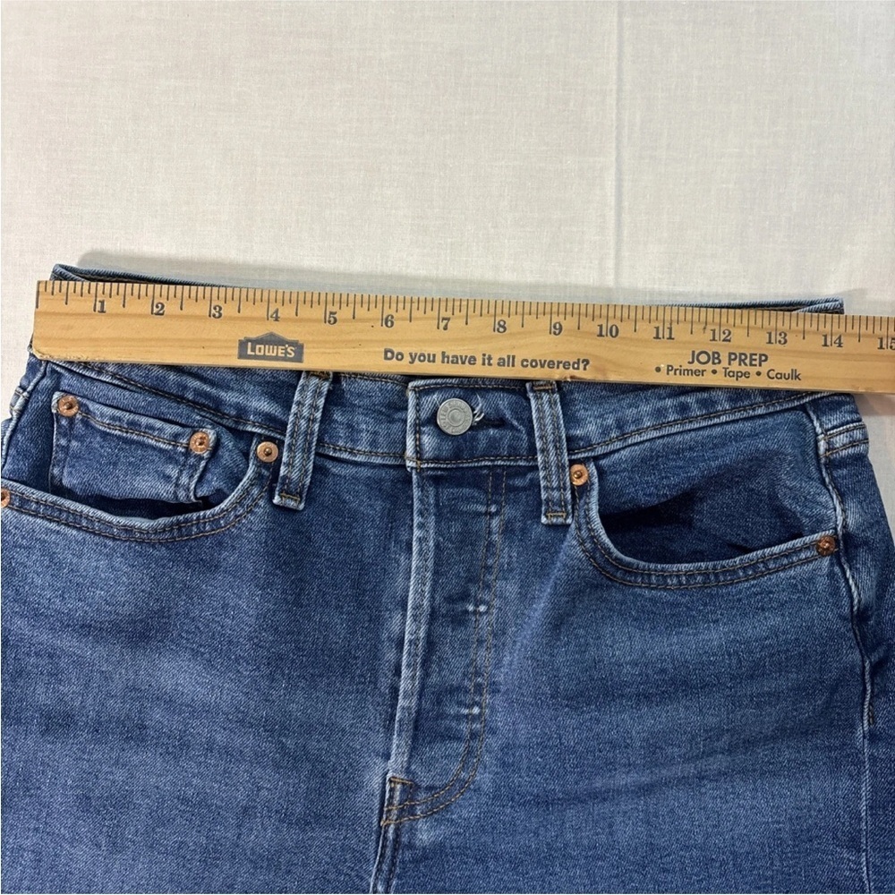 Levi’s Jeans Womens 30 Blue Wedgie Straight High Rise Denim Medium Wash - Picture 5 of 11